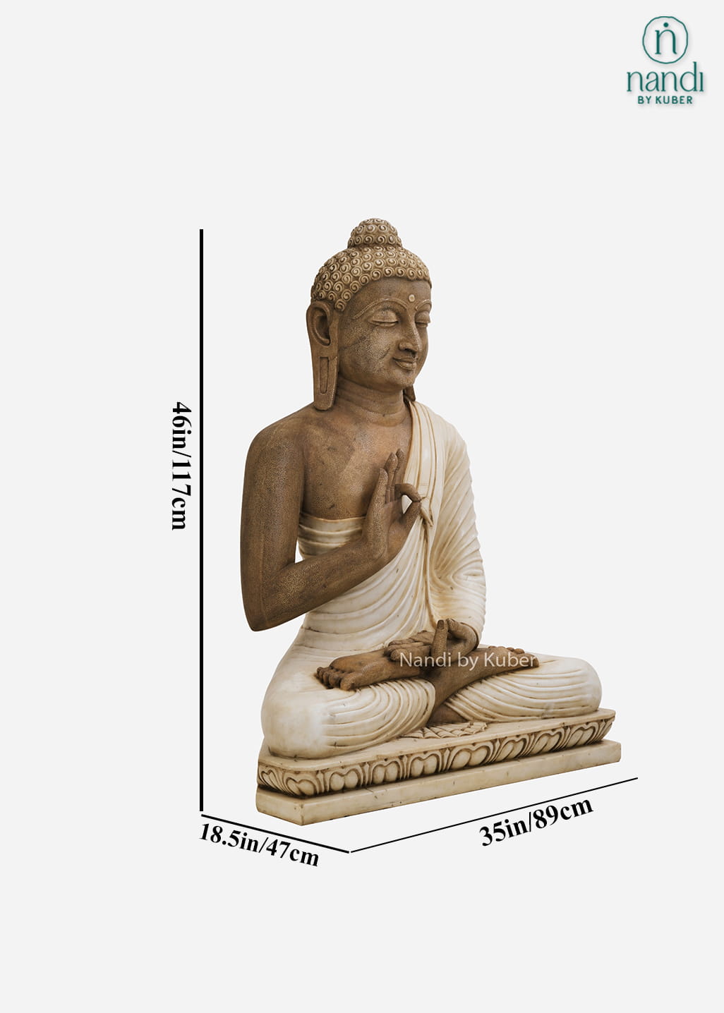 Marble Buddha decorative meditation statue