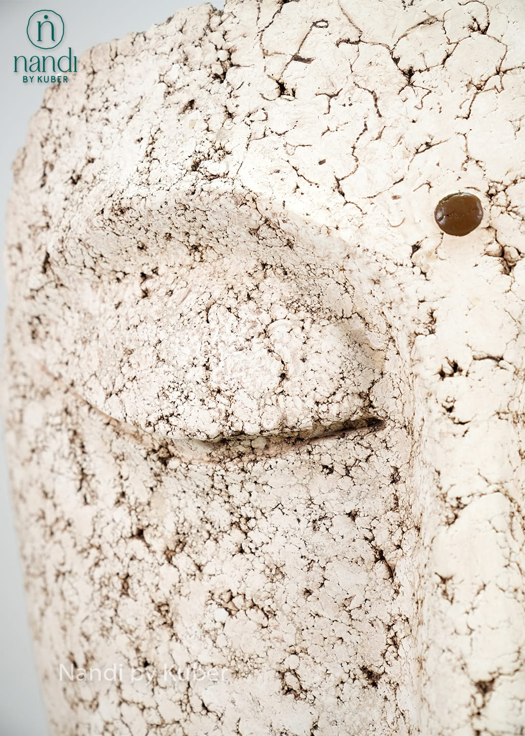 Decorative marble dust face sculpture 