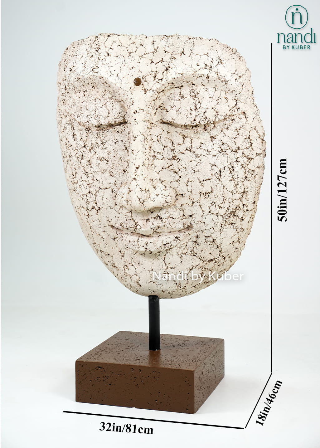 Decorative marble dust face sculpture 