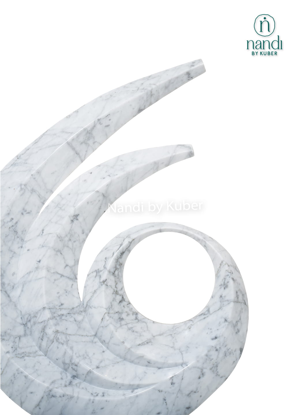 Marble Swirl Abstract Sculpture